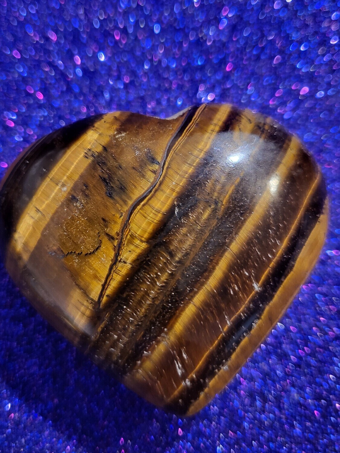 2&quot; Tiger Eye Heart