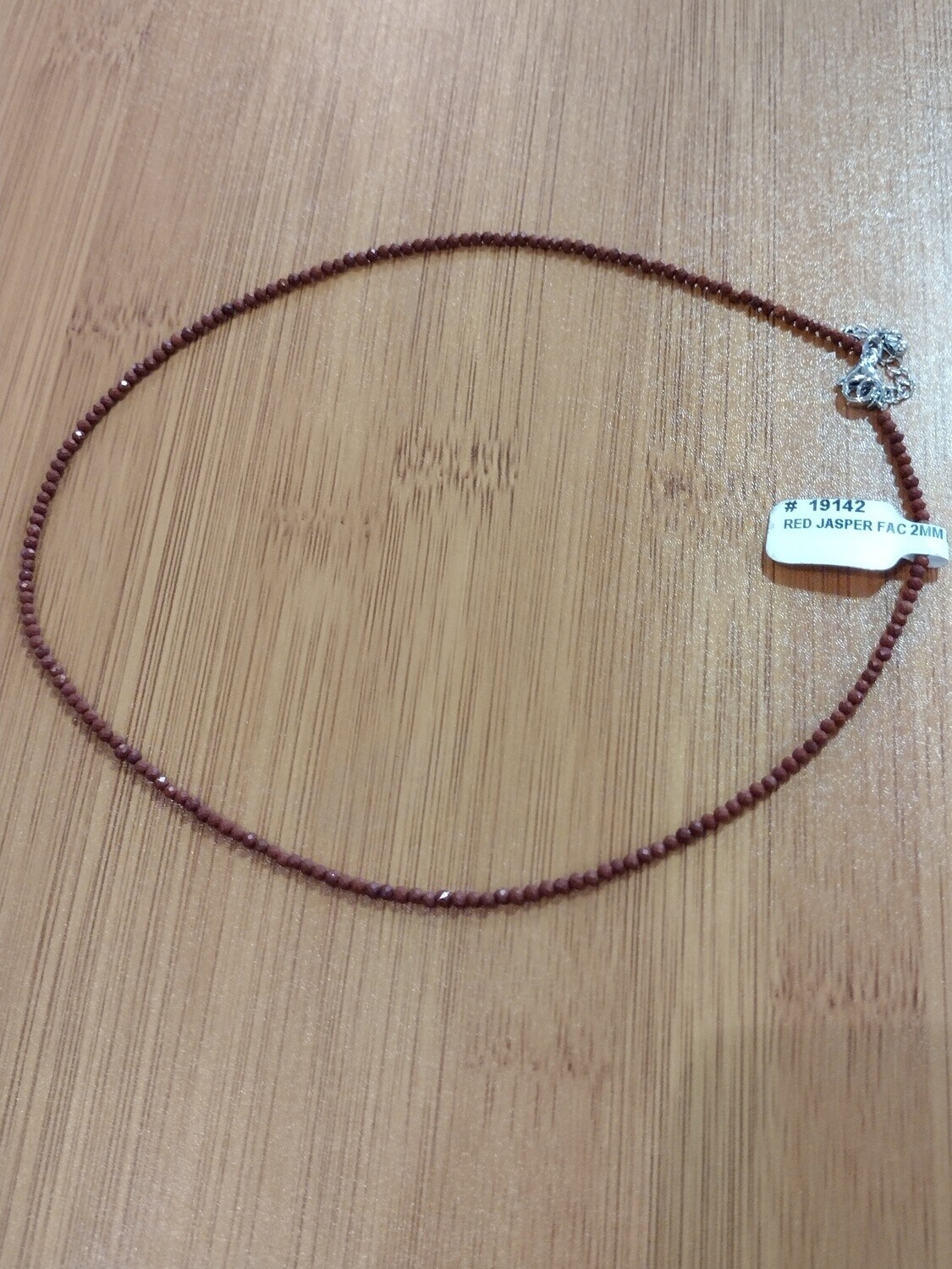 Red Jasper 2 mm Necklace