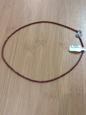 Red Jasper 2 mm Necklace