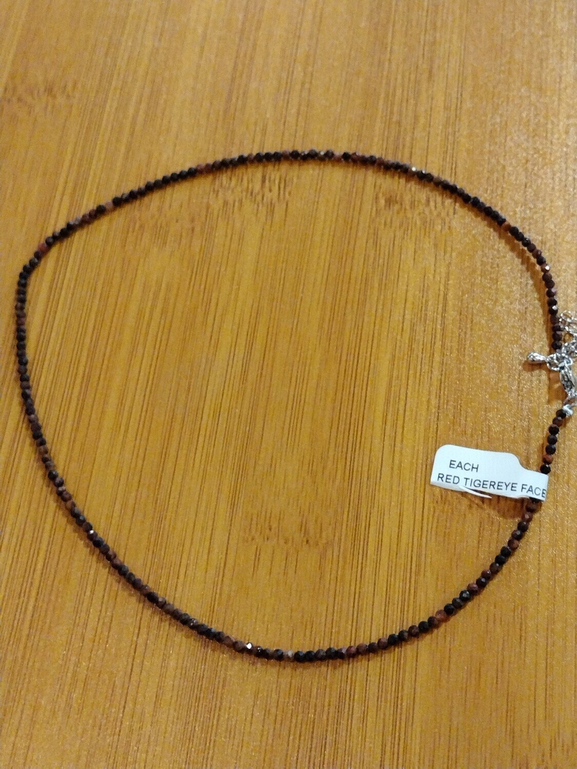 Red Tiger Eye 2 mm Necklace