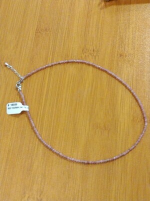 Red Tourmaline 2 mm Necklace