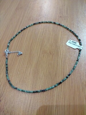 Ruby Zoisite 2 mm Necklace