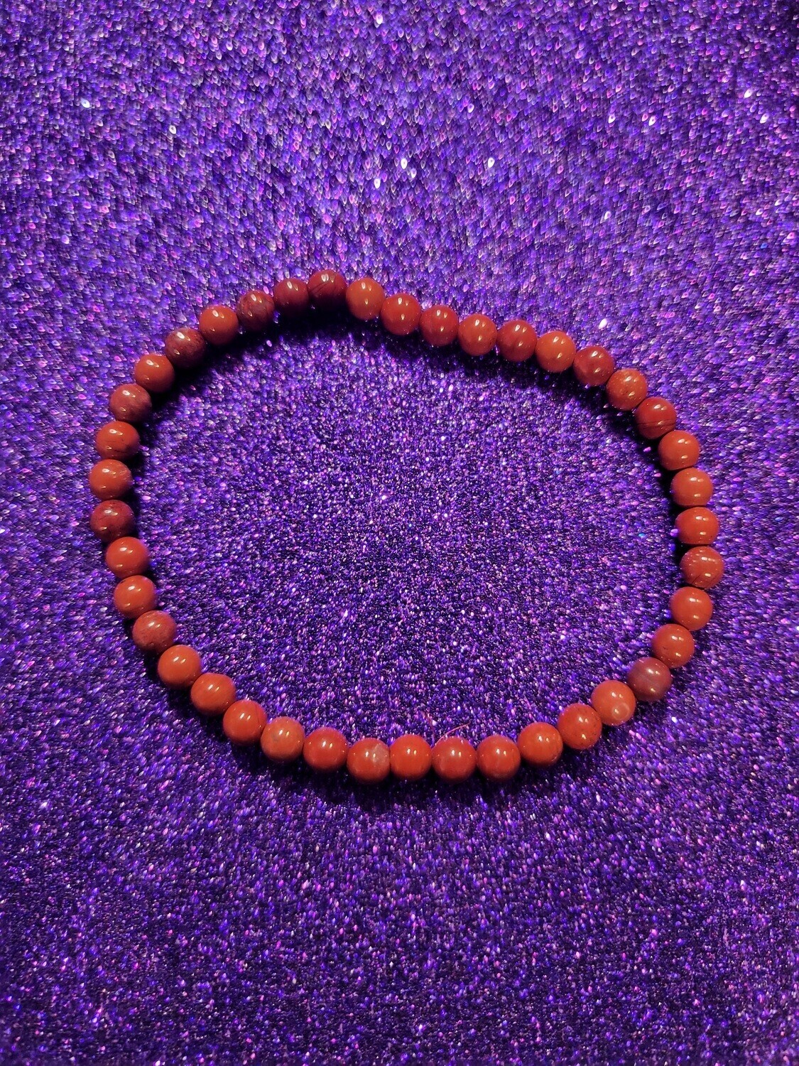 Red Jasper 4mm Gemstone Bracelet