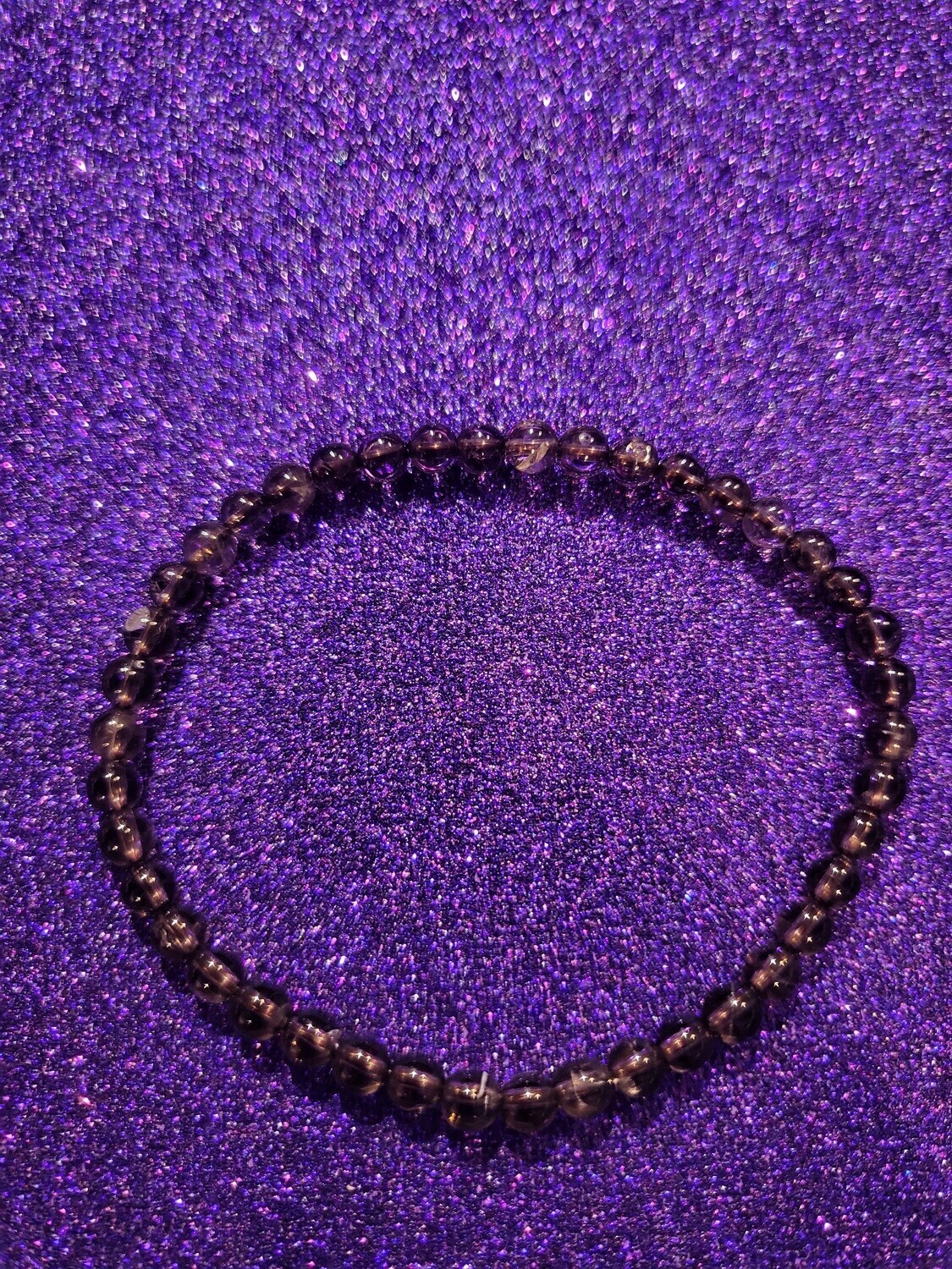 4mm Smoky Quartz Gemstone Bracelet
