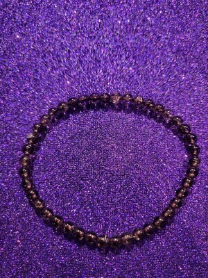 4mm Smoky Quartz Gemstone Bracelet