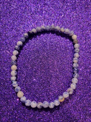 Sodalite 4mm Gemstone Bracelet
