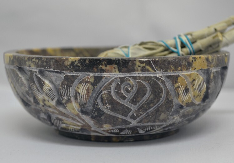 5&quot; Carved Stone Bowl