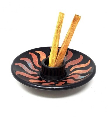 5&quot; Peruvian Ceramic Burner - Style 3