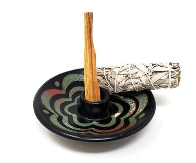 Style # 9 - Artisan Made - Peruvian Ceramic Burner Handmade 5&quot; D