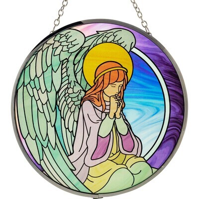 Angel 6&quot; Glass Suncatcher