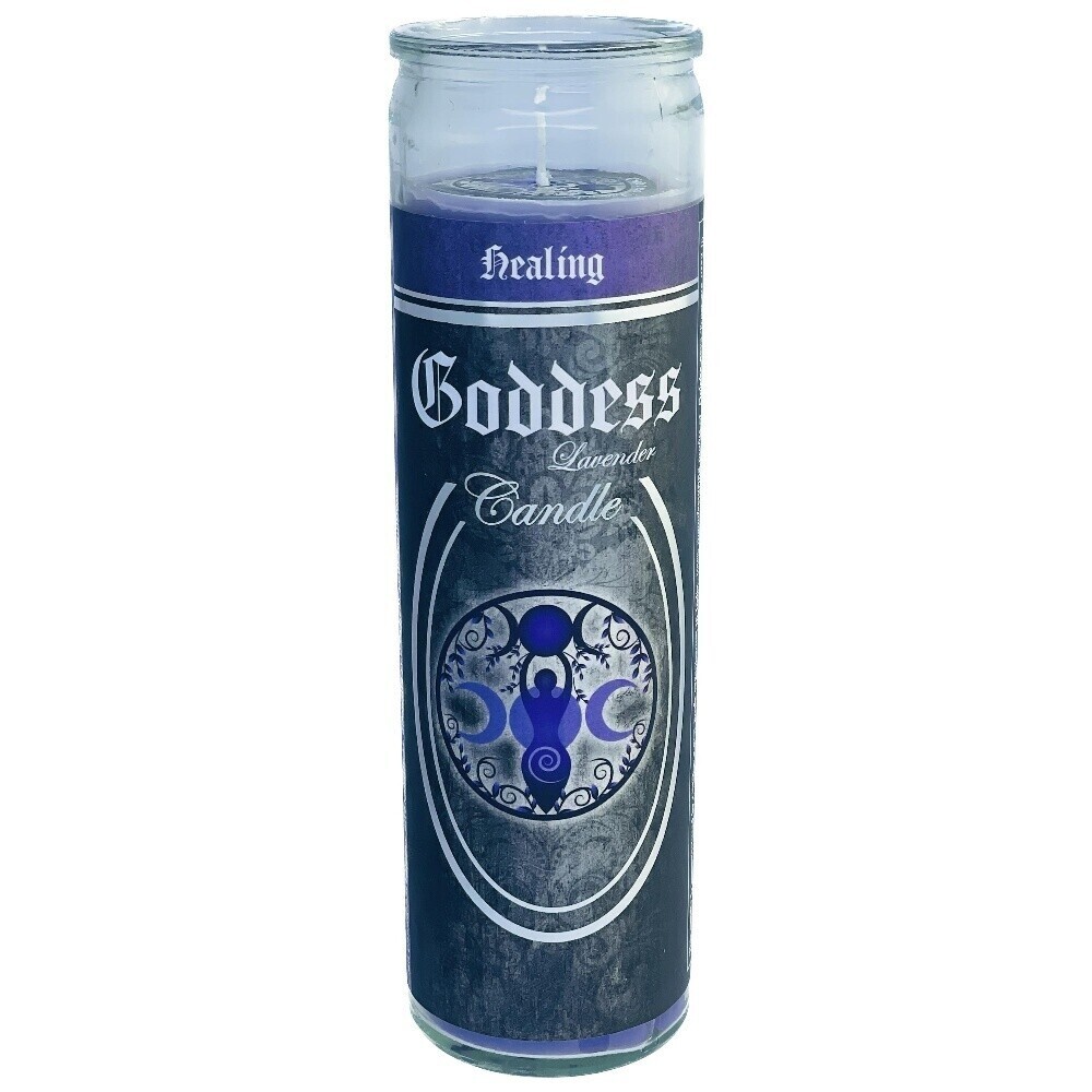 Goddess 7 Day Glass Ritual Candle