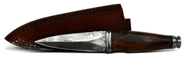 9 1/2&quot; Damascus Athame