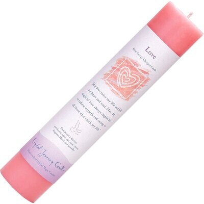 Love Reiki Energy Charged Pillar Candle