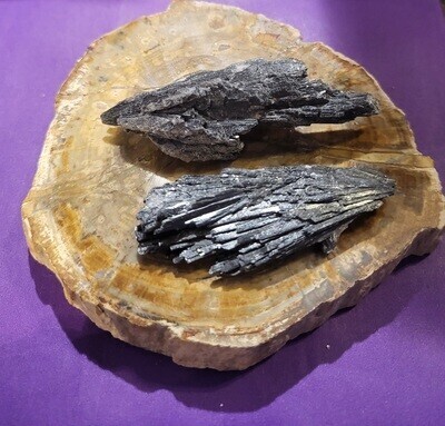 Raw Black Broomstick Kyanite