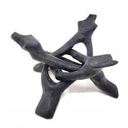6&quot; Black Wooden Tripod Stand