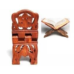 Book Holder Carved Wood 10&quot;