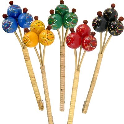 12&quot; Yellow Mini Maraca