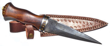 12&quot; Rosewood Damascus Athame