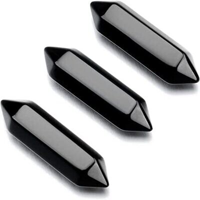 1.5&quot; Double Terminated Black Obsidian