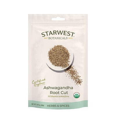Ashwagandha Root Cut Organic Eco-Friendly (1.41 oz)