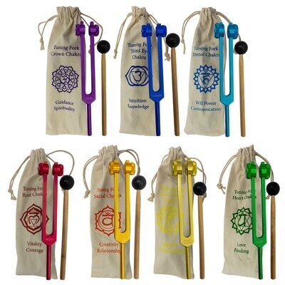 Chakra Tuning Forks 21 Piece Set