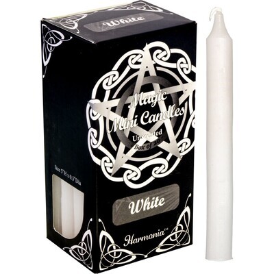 White Harmonia Mini Ritual Candles 20 pk / 5&quot;