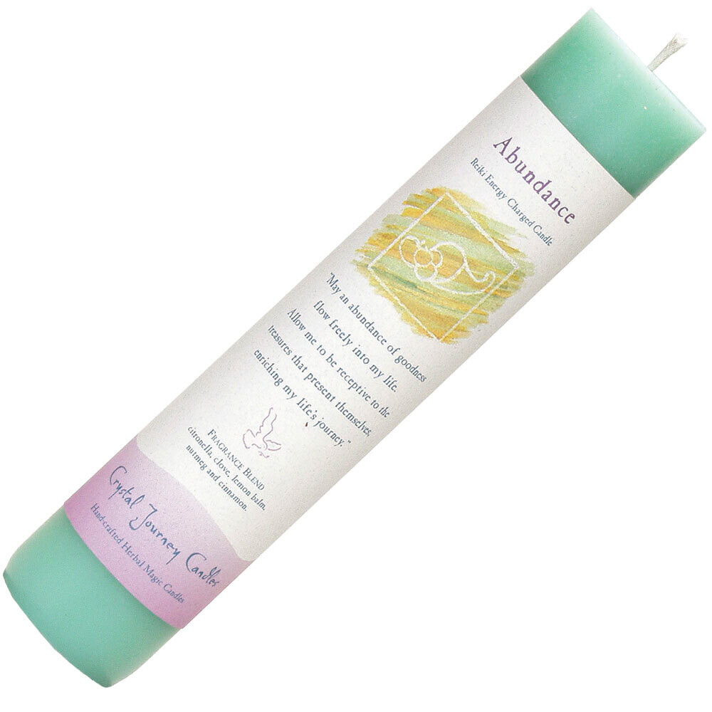 Abundance Reiki Energy Pillar Candle