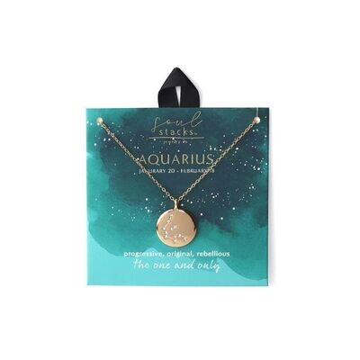 STAR SIGN PENDANT - AQUARIUS