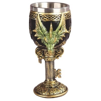 6.75&quot; Green Dragon Goblet