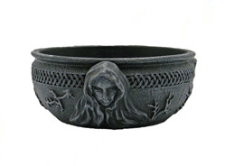 maiden mother crone scrying bowl 6&quot;