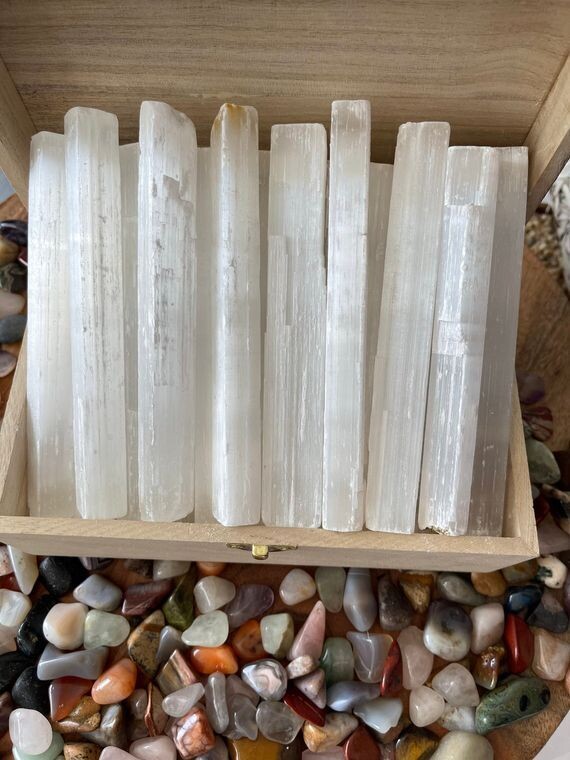 6&quot; Selenite Stick Raw