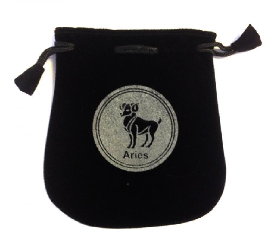 Aries Sign Velvet Bag