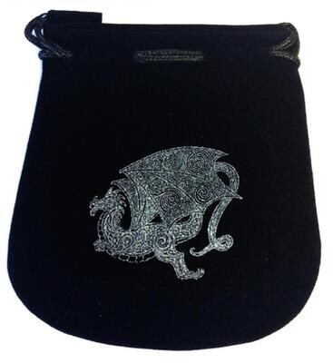 Dragon Velvet Bag