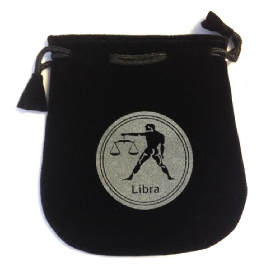 Libra Sign Velvet Bag