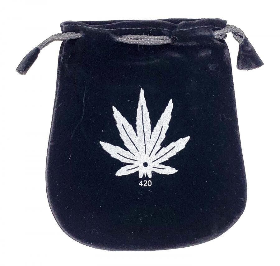 Marijuana Leaf Velvet Bag