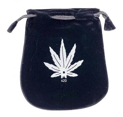 Marijuana Leaf Velvet Bag