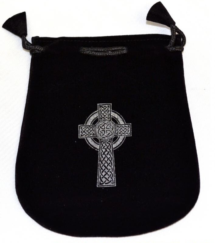 Celtic Cross Velvet Bag