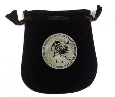 Leo Sign Velvet Bag