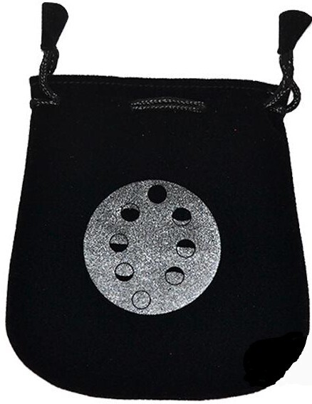 Moon Phases Velvet Bag