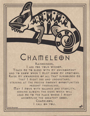 11&quot; Chameleon Prayer Poster