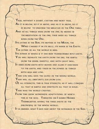 11&quot; Emerald Tablet Poster