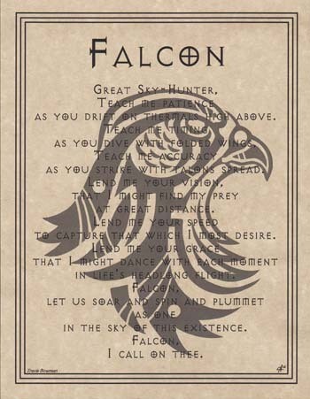 11&quot; Falcon Prayer Poster