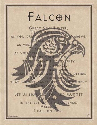 11&quot; Falcon Prayer Poster