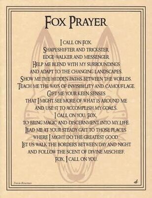 11&quot; Fox Prayer Poster