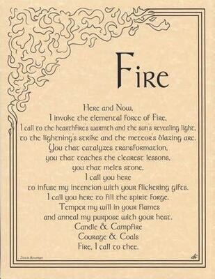 11&quot; Fire Invocation Poster