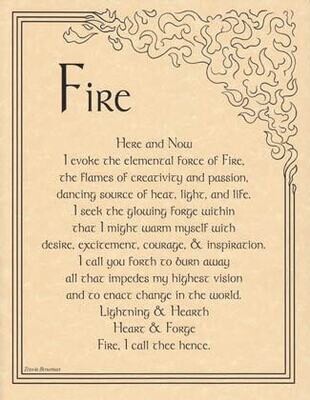 11&quot; Fire Evocation Poster