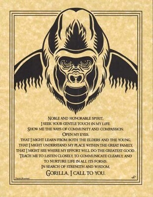 11&quot; Gorilla Prayer Poster