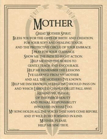 11&quot; Great Mother Spirit Poster