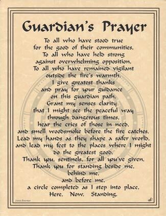 11&quot; Guardian&#39;s Prayer Poster