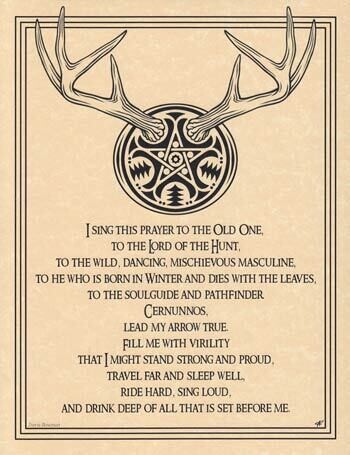 11&quot; Horned Lord (Cernunnos) Poster
